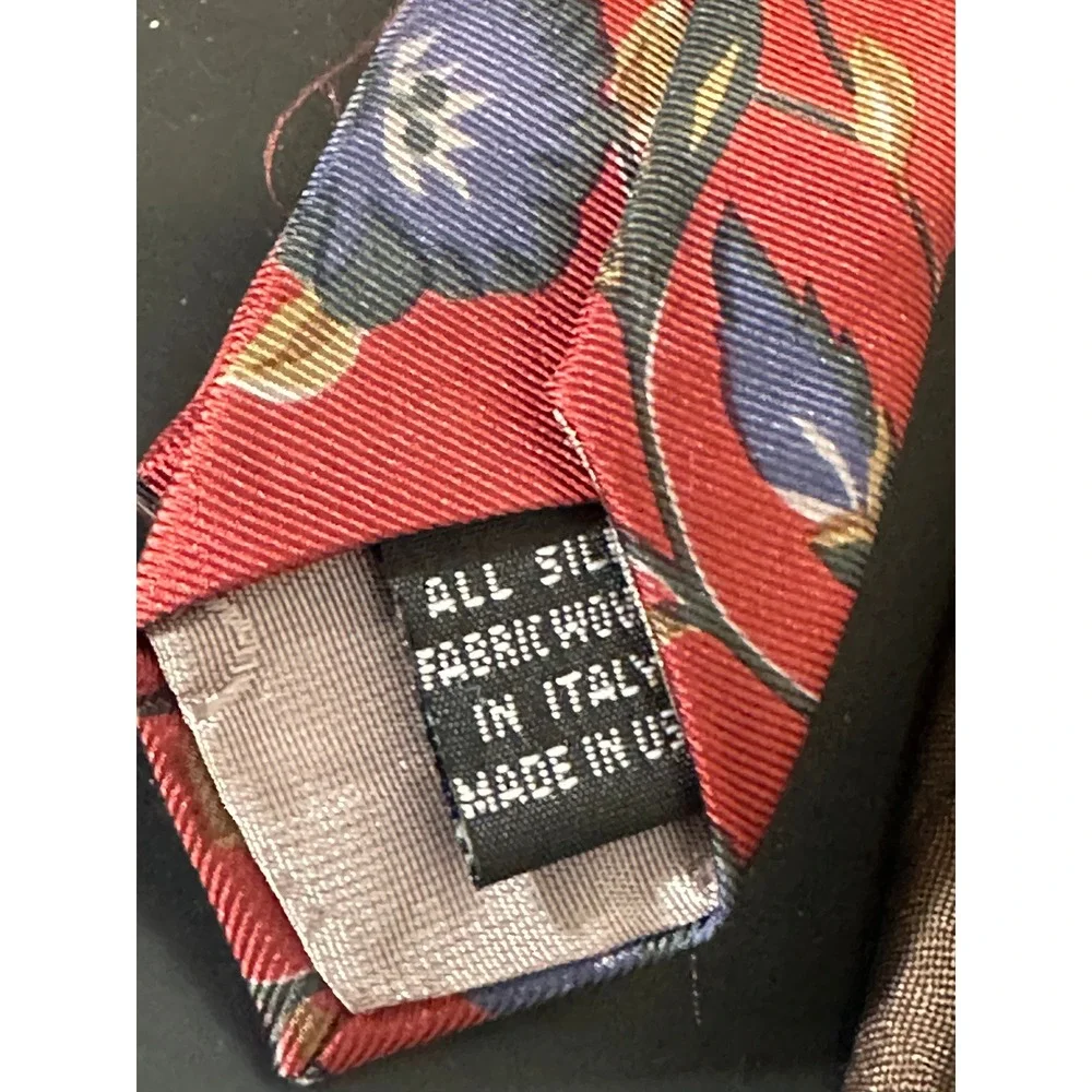 Christian Dior Monsieur Vintage Silk Tie Lot of 4 Paisley Floral Plaid Geometric - Picture 5 of 5